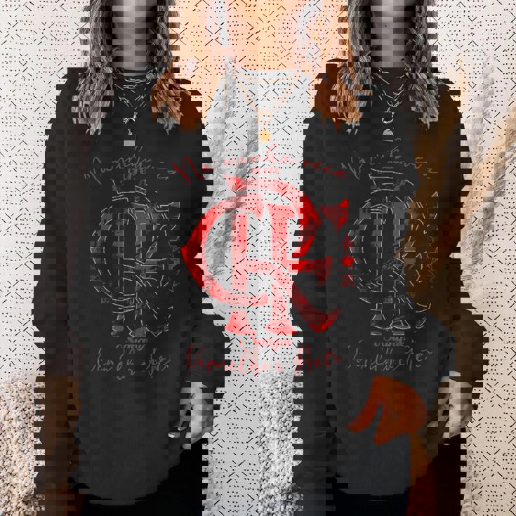 フラメンゴtシャツ赤と黒の スウェットシャツ 彼女への贈り物