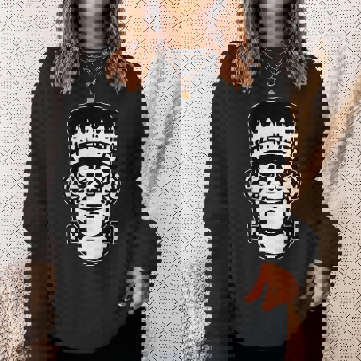 フランケンシュタイン モンスター ブラックワーク スウェットシャツ 彼女への贈り物