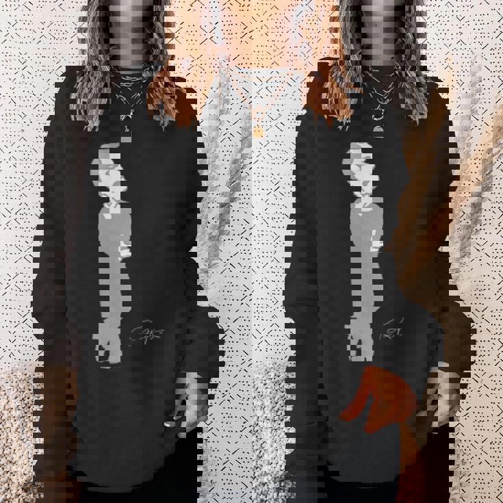 フランチェスコ キャラクター かわいい 大人 シック インスタ ワンポイント チャーミング キュート シュール お洒落 スウェットシャツ 彼女への贈り物