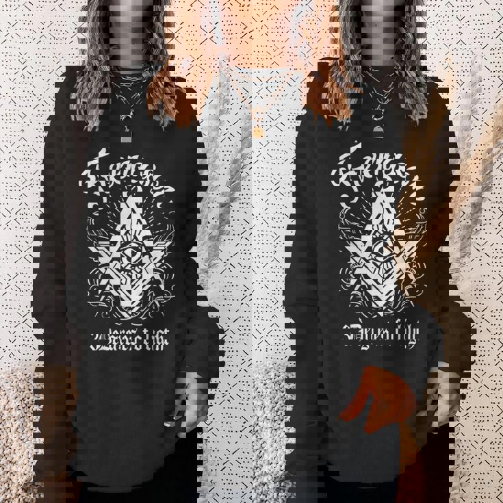 フリーメイソン ロッジ フリーメイソン エンブレム メイソン 3度 ライト スウェットシャツ 彼女への贈り物