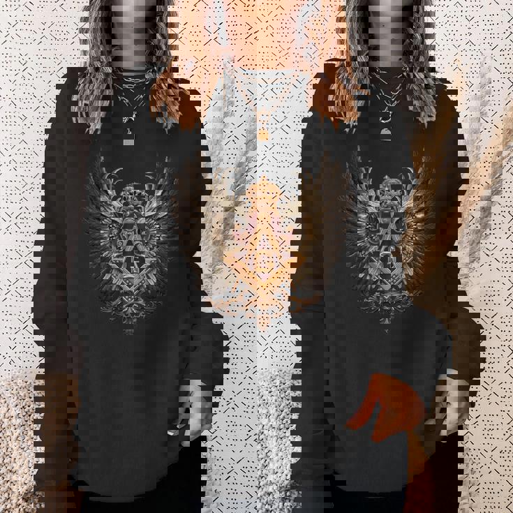 フリーメイソンのシンボル「強大な翼が広がる」、フリーメーソンの強さ。 スウェットシャツ 彼女への贈り物