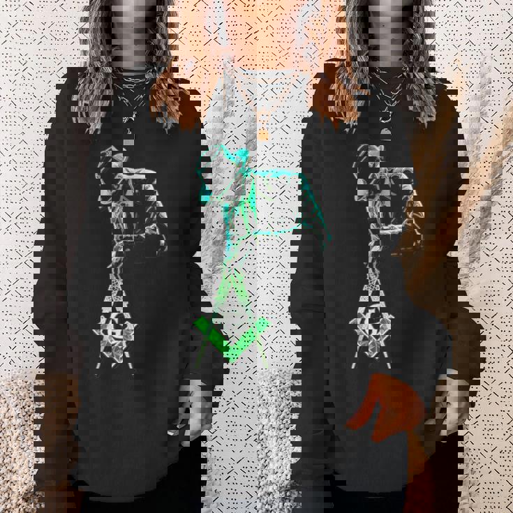 フリーメイソンをテーマにしたフリーメイソンがツールを運びます」S&C スウェットシャツ 彼女への贈り物