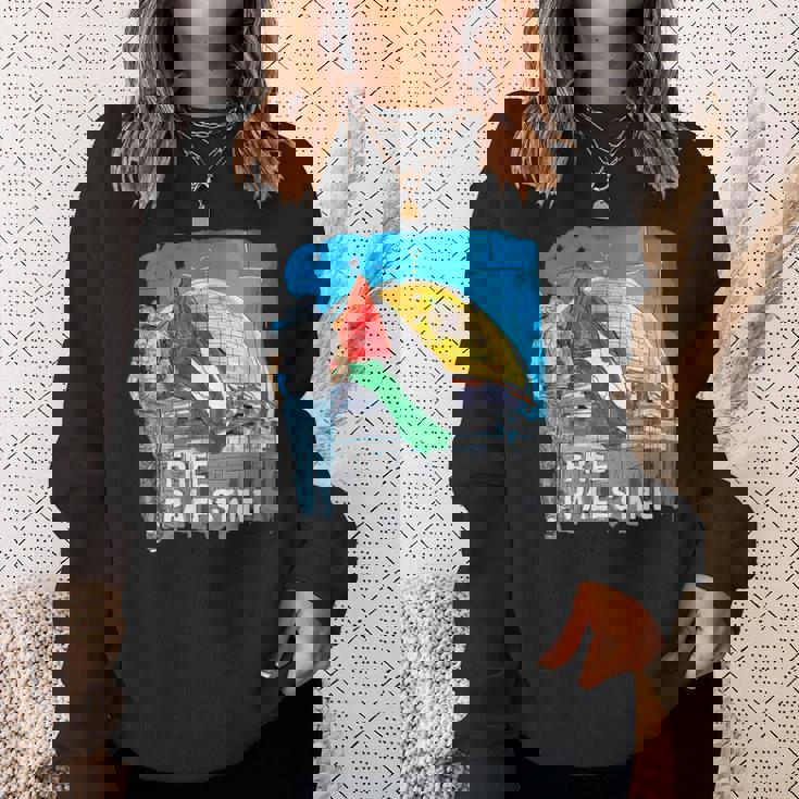 フリー・パレスチナ セーブ・ガザ スウェットシャツ 彼女への贈り物