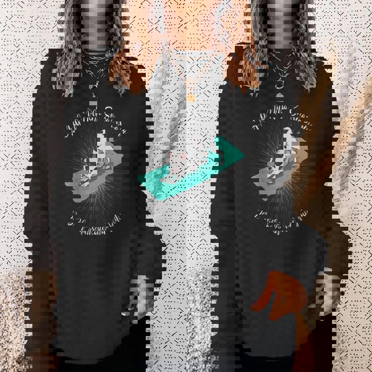 フレンチブルドッグヨガ用ヨガダウンワードドッグ スウェットシャツ 彼女への贈り物