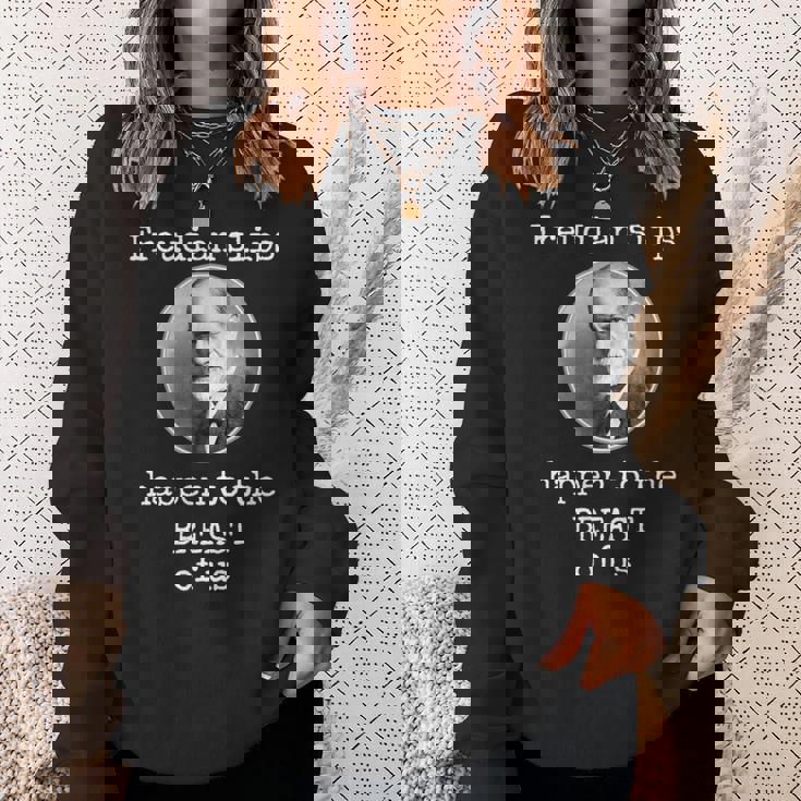 フロイトのスリップは私たちの胸に起こる-面白い心理学 スウェットシャツ 彼女への贈り物