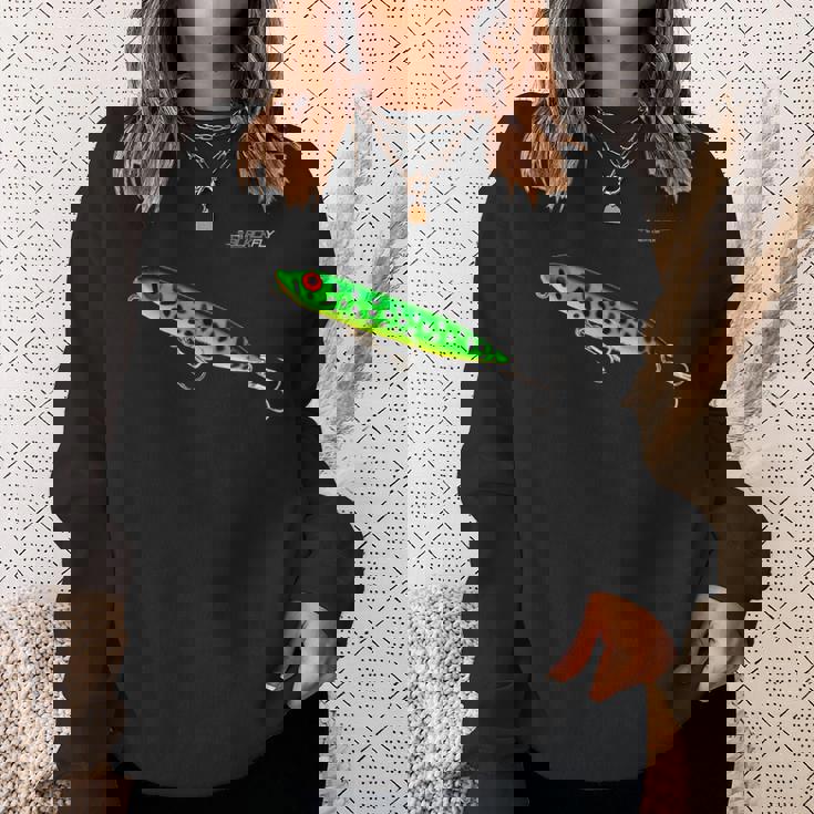 ブユバス釣りギフトトップウォータールアースプーク スウェットシャツ 彼女への贈り物