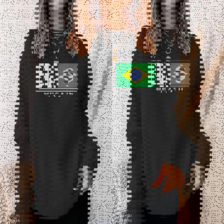 ブラジル ブラジル フラッグ ブラジル アスレチック スポーツ ゲーム ジャージ スウェットシャツ 彼女への贈り物