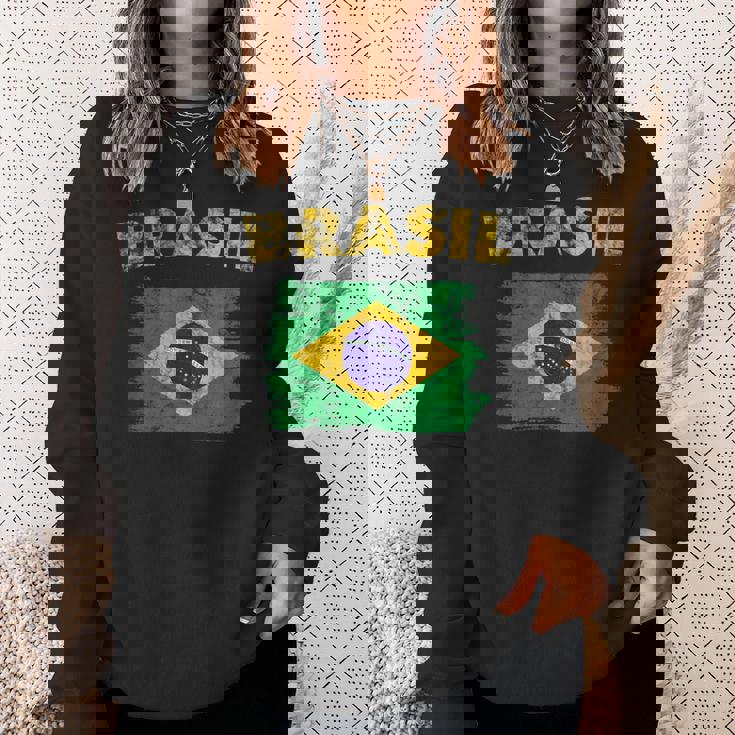 ブラジルの国旗 Brasil スウェットシャツ 彼女への贈り物