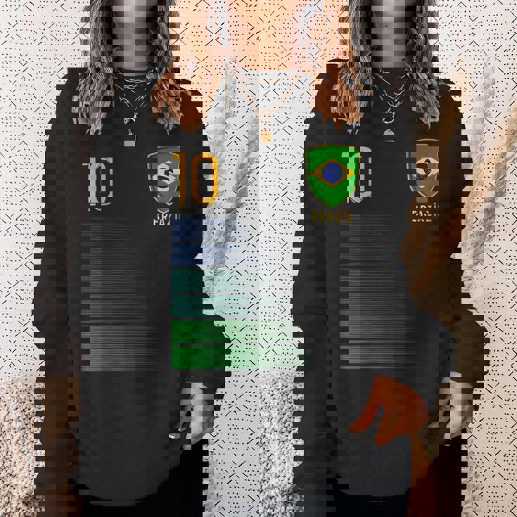 ブラジル国旗 ブラジルのプライド愛好家 スウェットシャツ 彼女への贈り物