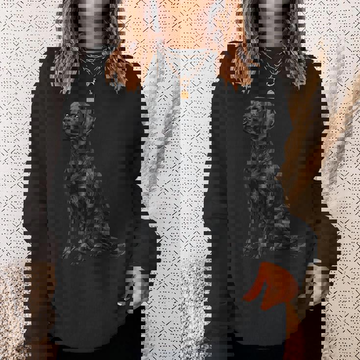 ブラックラブラドールレトリバー スウェットシャツ 彼女への贈り物