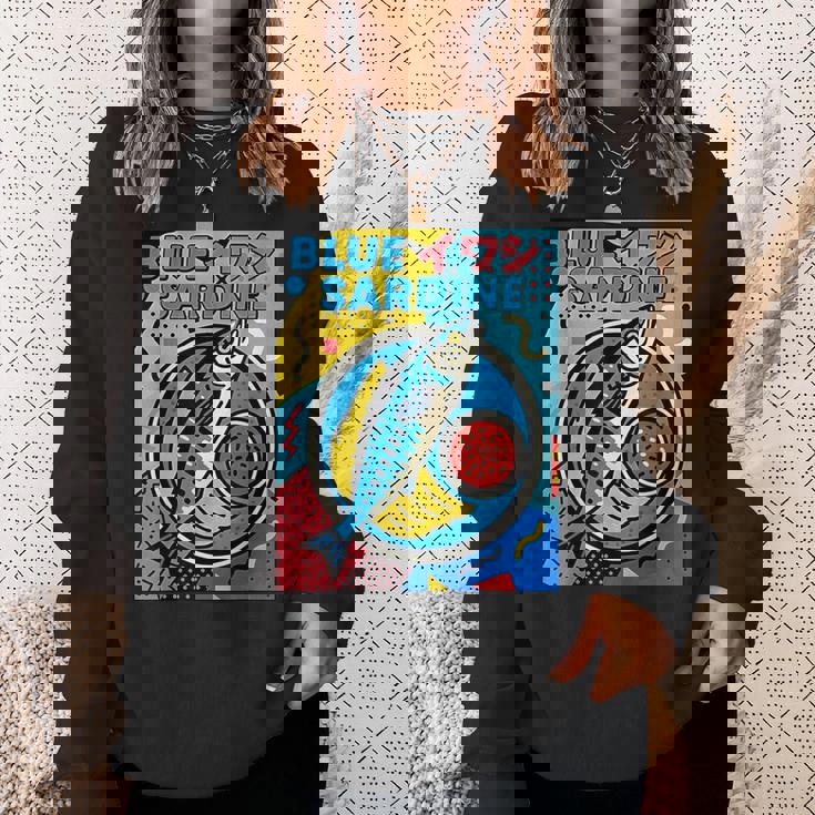 ブルーイワシ 和風メンフィススタイル スウェットシャツ 彼女への贈り物