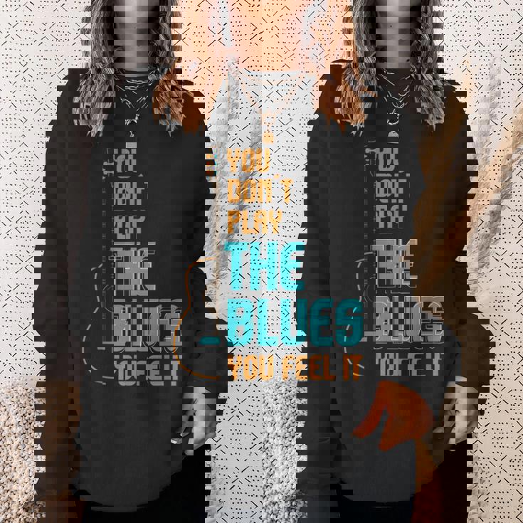 ブルース音楽 I 音楽バンド I ギター講師 ブルース スウェットシャツ 彼女への贈り物