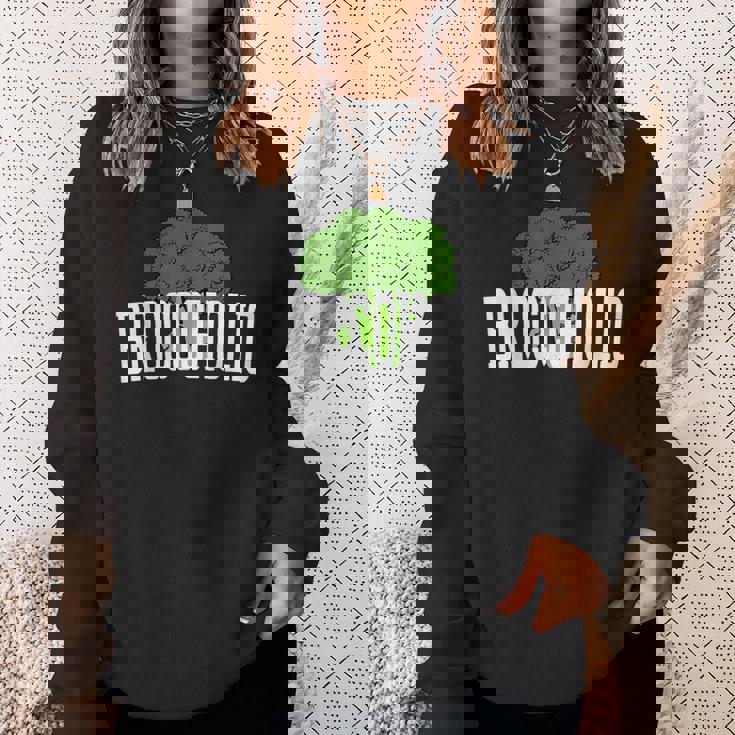 ブロッコホリック ブロッコリー中毒 恋人 野菜 おもしろ ビーガン Broccoholic スウェットシャツ 彼女への贈り物