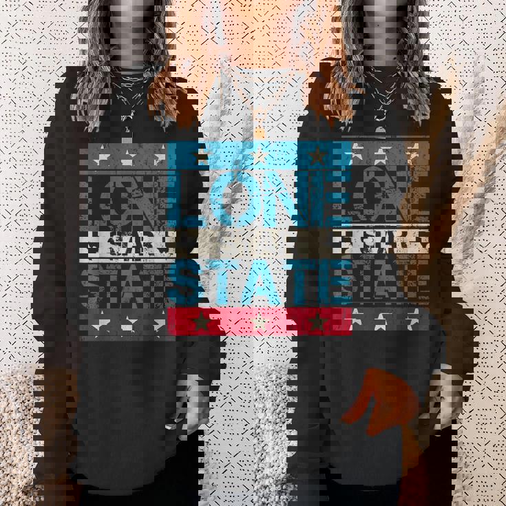 プライドusaパトリオットローンスターステートテキサス独立記念日 スウェットシャツ 彼女への贈り物