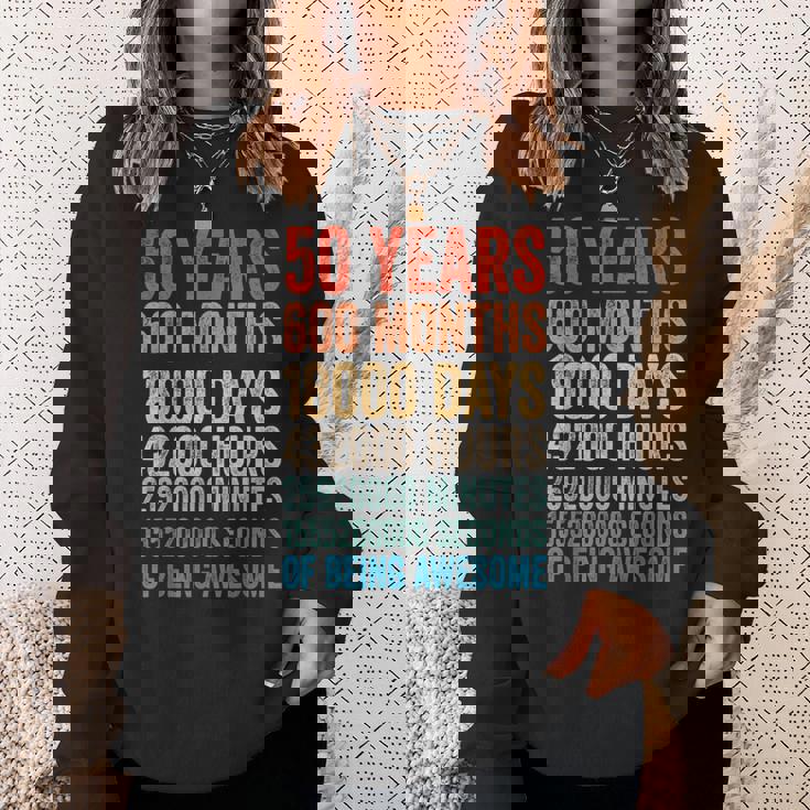 プレゼント 50歳 誕生日 ビンテージ 50年 レトロ スウェットシャツ 彼女への贈り物