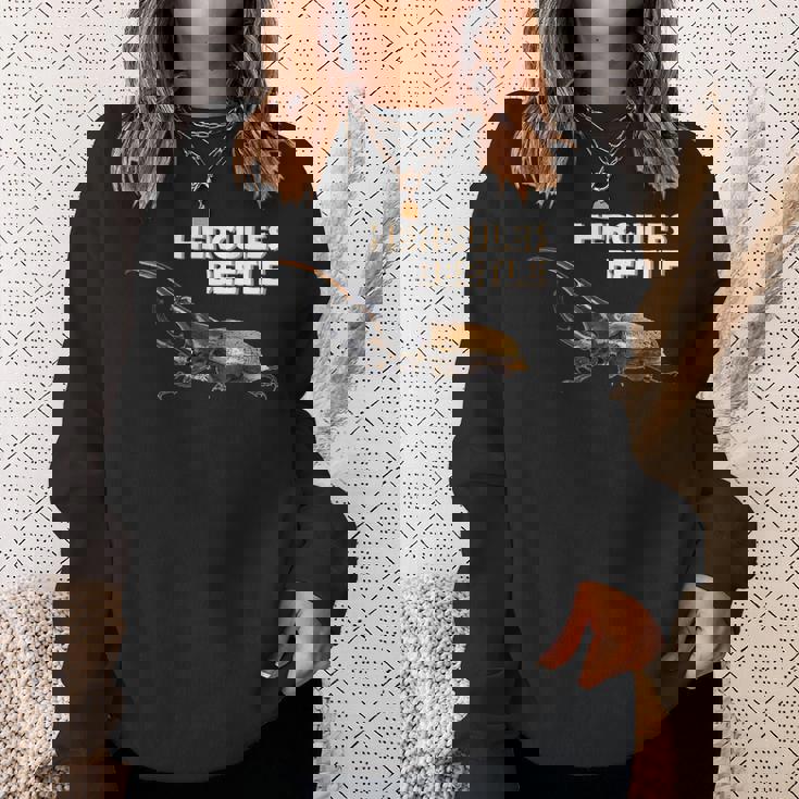 ヘラクレスカブトムシの写真 スウェットシャツ 彼女への贈り物
