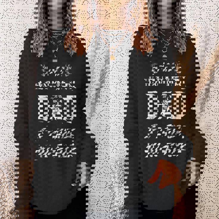 メンズ ヘヴィメタルをロックしたらヘヴィメタルお父さんだ スウェットシャツ 彼女への贈り物