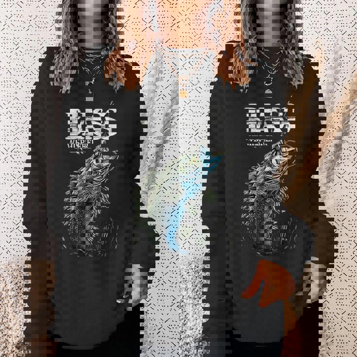 ベイトキャスター フィッシャーマン バスのささやき ブラックバス釣り スウェットシャツ 彼女への贈り物