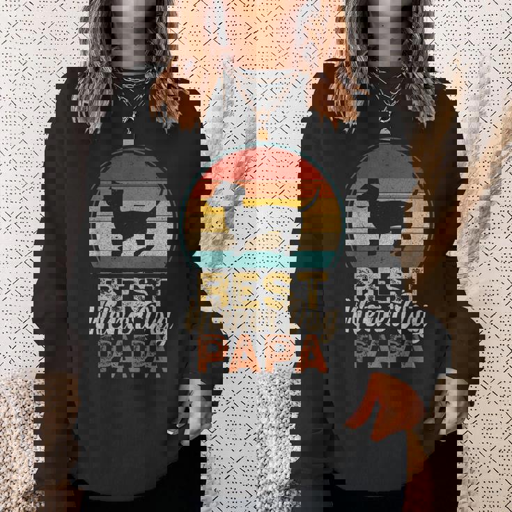 ベスト・ウィンナー・ドッグ・パパ、ダックスフント スウェットシャツ 彼女への贈り物