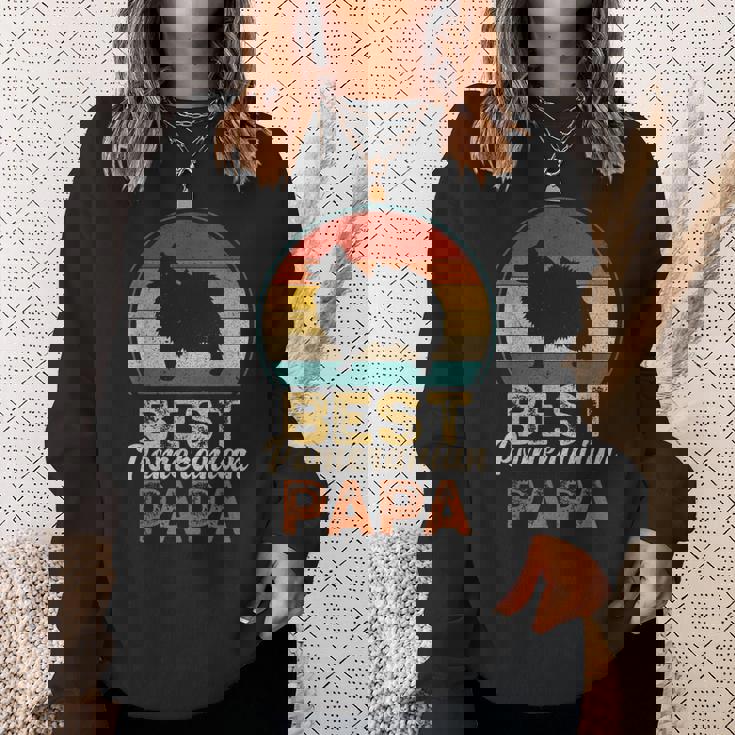 ベスト・ポメラニアン・パパ 父の日 ポム・ドッグ スウェットシャツ 彼女への贈り物