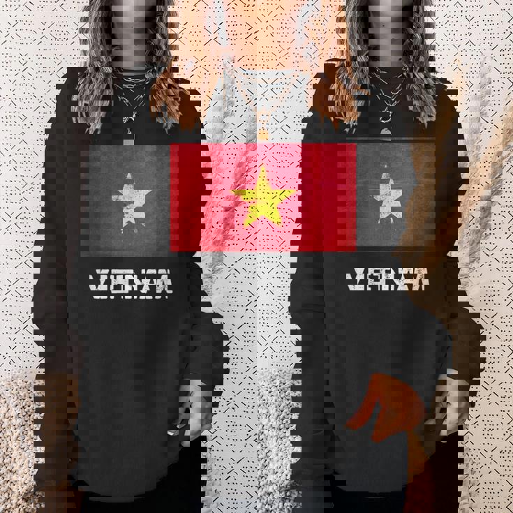 ベトナム国旗tシャツ スウェットシャツ 彼女への贈り物