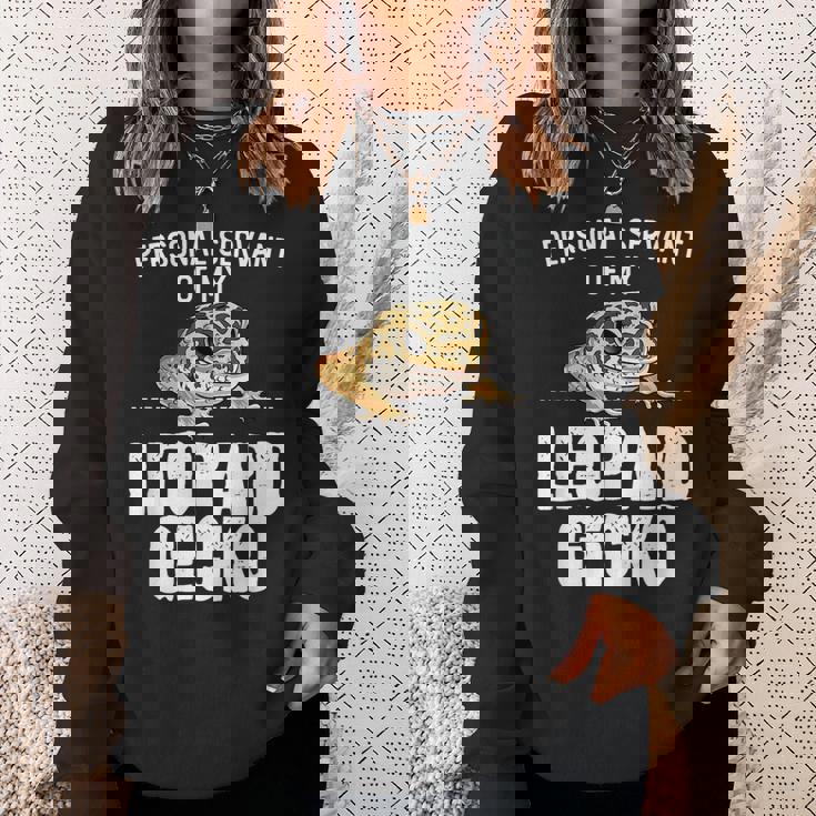 ペットヒョウモントカゲモドキギフト-私は私のヒョウモントカゲモドキが大好きです スウェットシャツ 彼女への贈り物