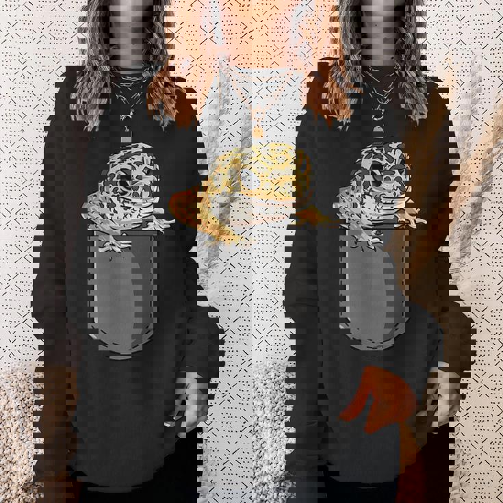 ペットヒョウモントカゲモドキギフト-私は私のヒョウモントカゲモドキが大好きです スウェットシャツ 彼女への贈り物