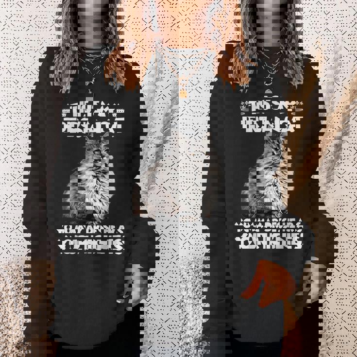 ペルシャ猫スウェットシャツ 彼女への贈り物