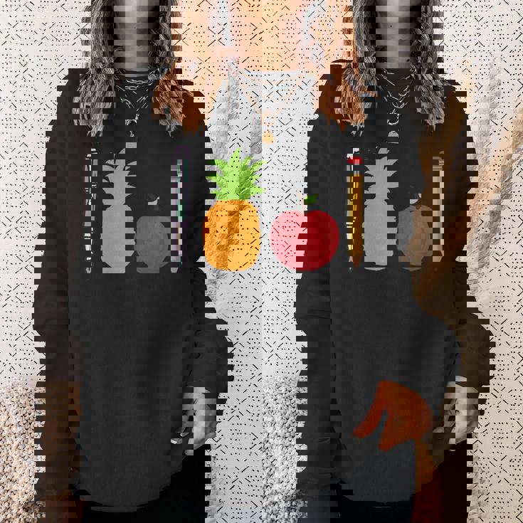 ペン パイナップル アップルペン 面白い スウェットシャツ 彼女への贈り物