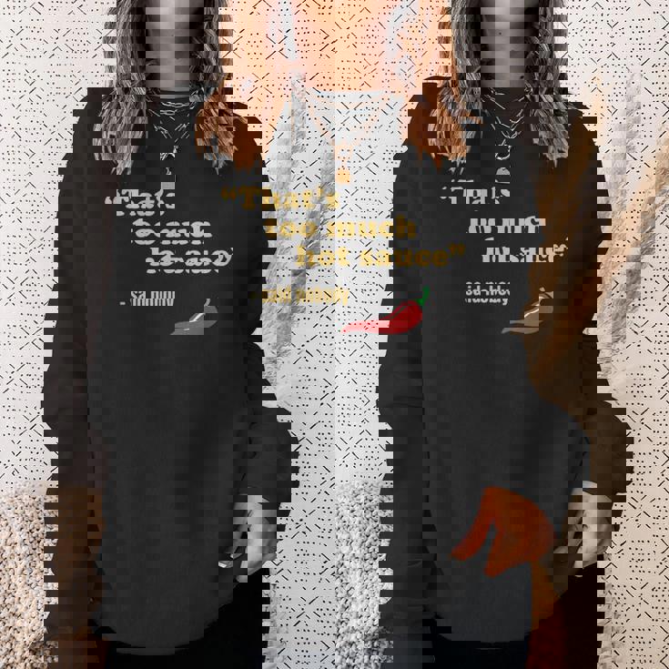 ホット&スパイシーフード ハバネロ チリ&ファニー ペッパーソース スウェットシャツ 彼女への贈り物