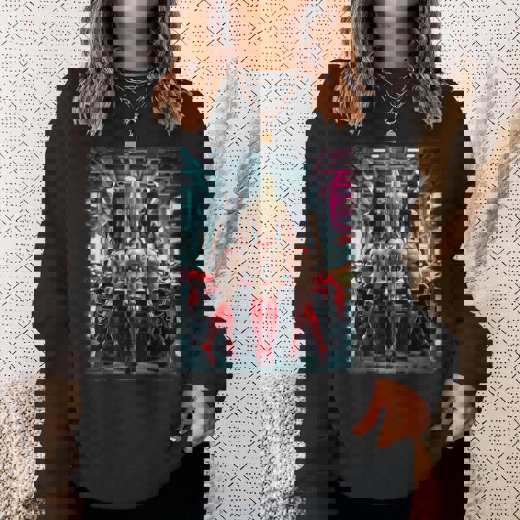 ホットガールオンtシャツ 男性用 セクシーブーティービキニモデル&車 スウェットシャツ 彼女への贈り物