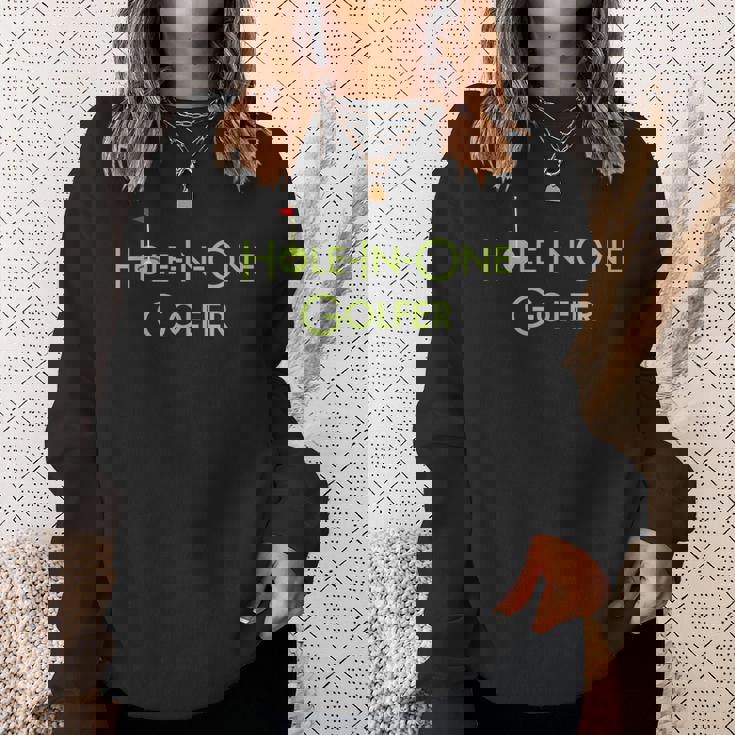 ホールインワンゴルファー グラフィックデザイン ホールインワンゴルフ記念品 Hole In One Golfer スウェットシャツ 彼女への贈り物