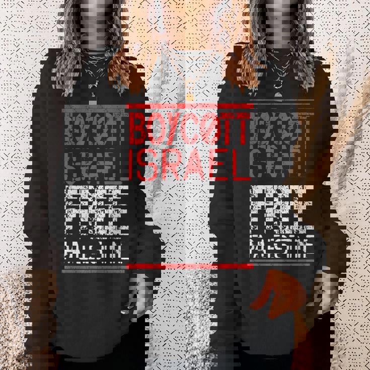 ボイコット イスラエル自由 パレスチナ スウェットシャツ 彼女への贈り物