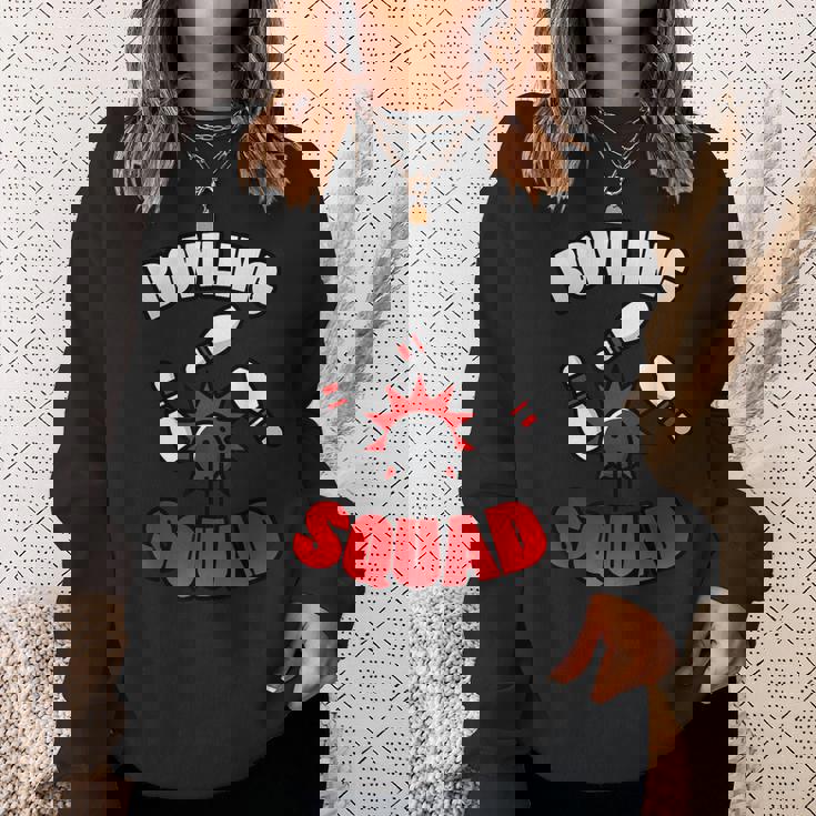 ボウラーのためのボウリングチームの面白い引用 スウェットシャツ 彼女への贈り物