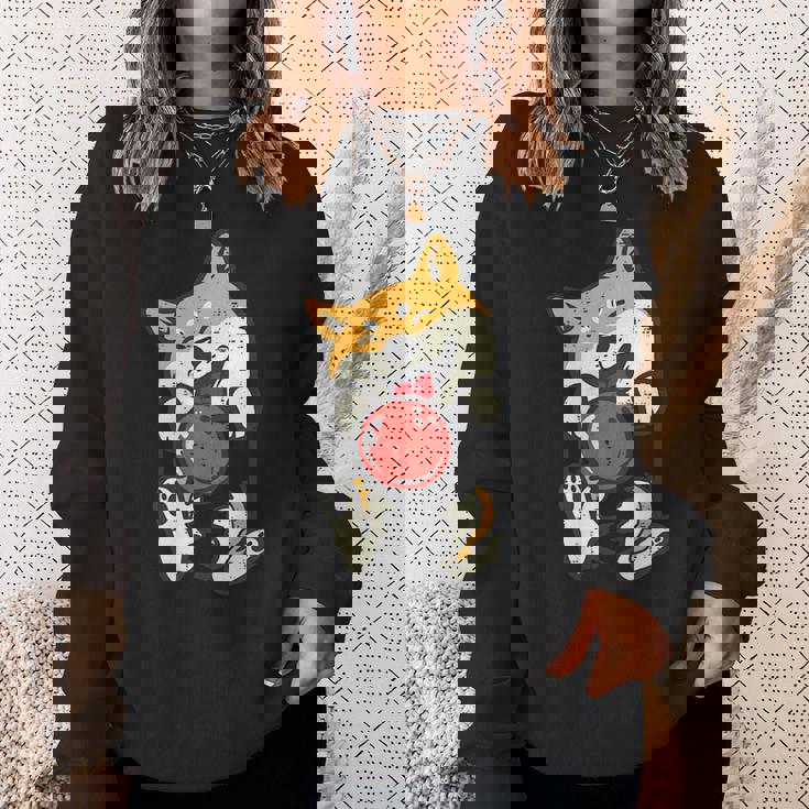 ボウリング 柴犬 犬 ポケット カワイイ ボウラー メンズ レディース キッズ スウェットシャツ 彼女への贈り物