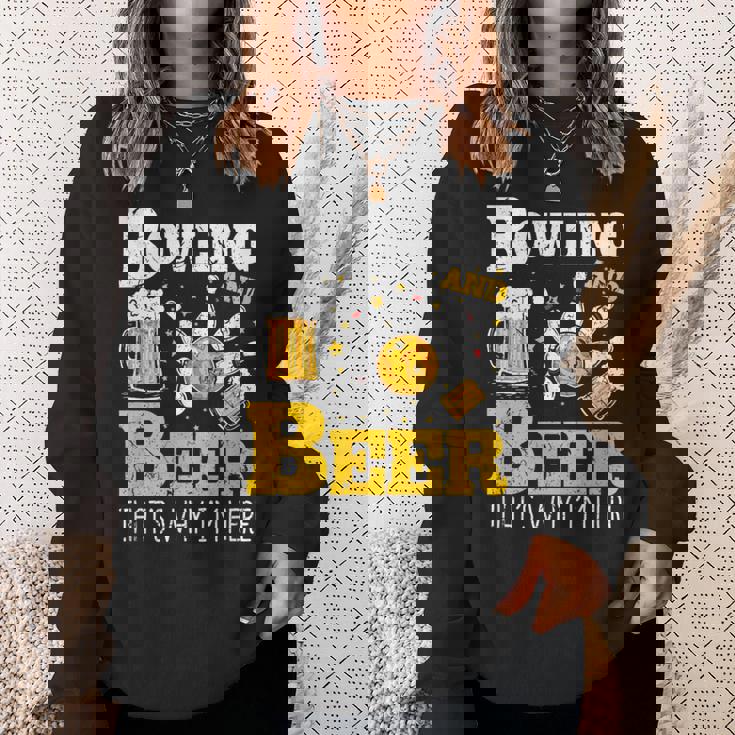 ボウリングビール だからここにいるボウラー スウェットシャツ 彼女への贈り物