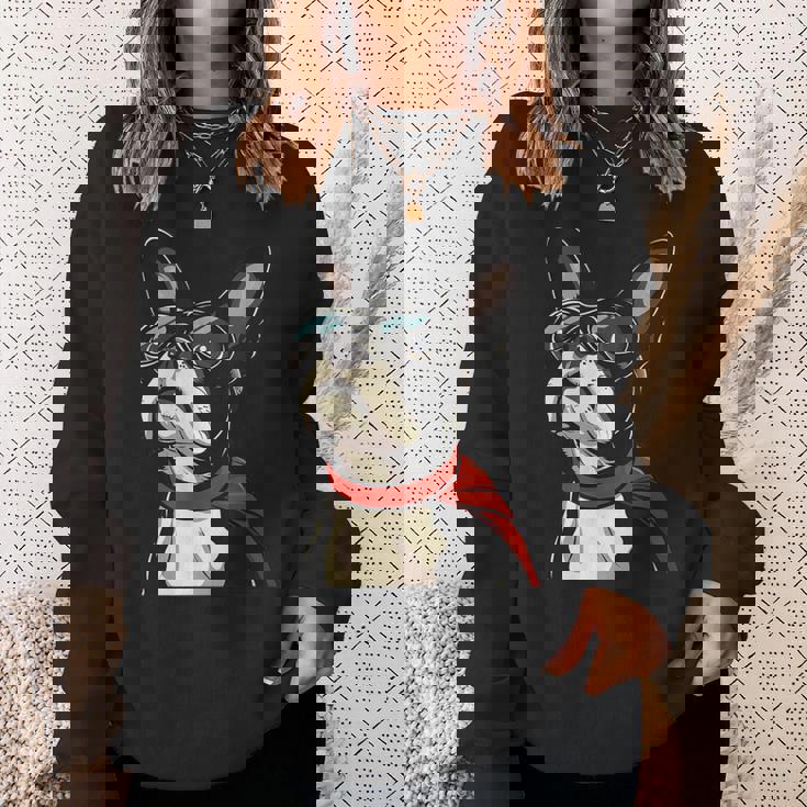 ボストンテリア犬 ボストンテリア スウェットシャツ 彼女への贈り物