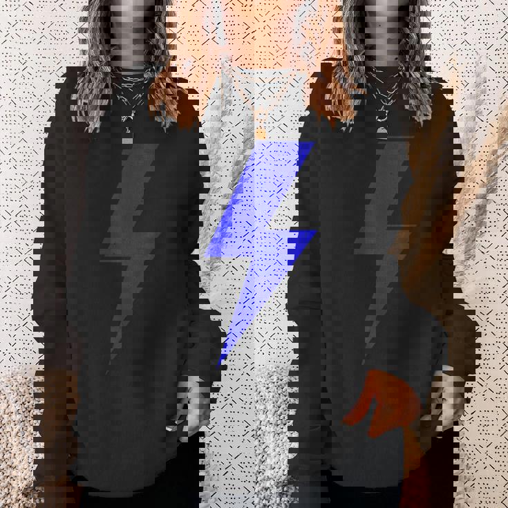 ボルト ライトニング ブルー デザイン チーム スウェットシャツ 彼女への贈り物