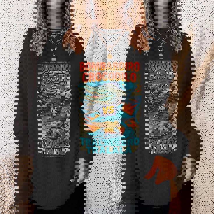 ボンバルディーロクロコダイロs トラレロトララーラ-イタリアンブレインロット スウェットシャツ 彼女への贈り物