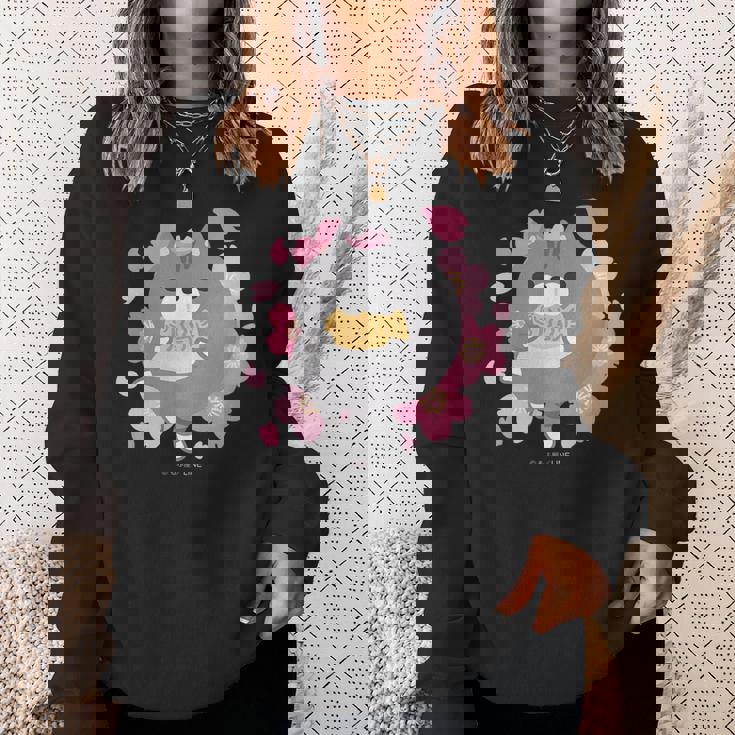 ボンレス犬とボンレス猫 桜 ボンレス猫 スウェットシャツ 彼女への贈り物