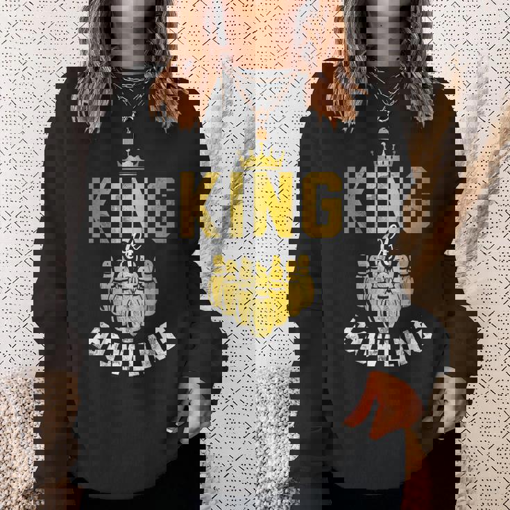 ボーリングチーム衣装 キングオブボウリング おもしろボーリング スウェットシャツ 彼女への贈り物