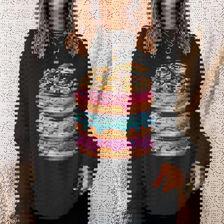 ボール パイソン ドーナツ好き 面白い スウェットシャツ 彼女への贈り物