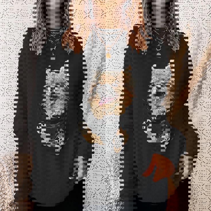 ポケットに入ったチワワ チワワ 長髪 チワワ 犬好き スウェットシャツ 彼女への贈り物