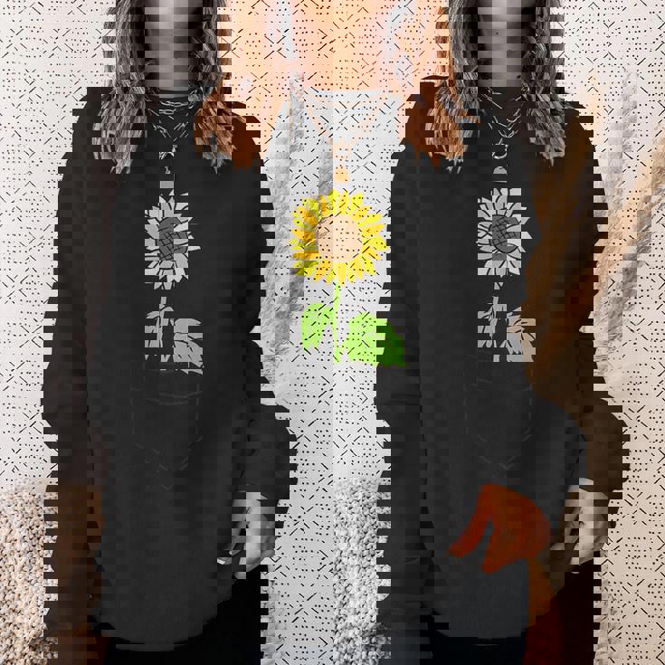 ポケットの中のひまわり ひまわり スウェットシャツ 彼女への贈り物