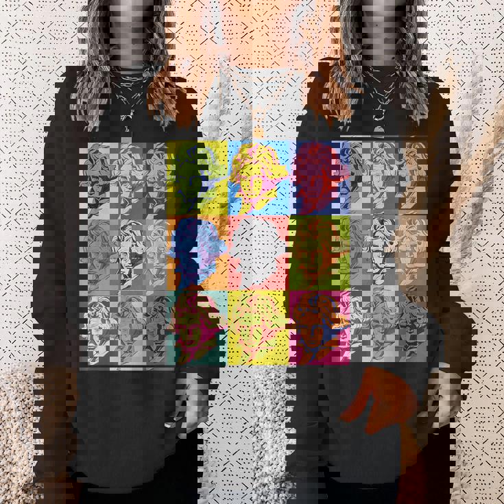 ポップアートクラシック音楽 音楽家 ベートーヴェン ヴァイオリン ピアノ チェロ 練習 音楽好き おもしろ デザイン スウェットシャツ 彼女への贈り物