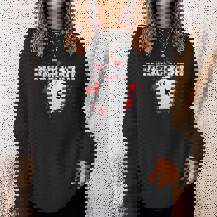 ポーカーマン、ポーカープレイヤー。 スウェットシャツ 彼女への贈り物