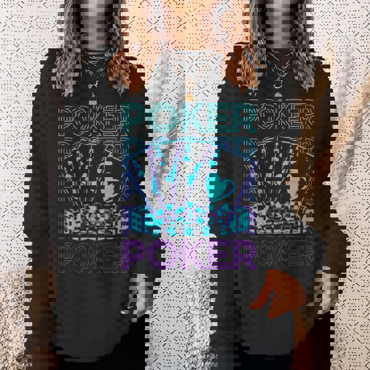 ポーカーレトロ スウェットシャツ 彼女への贈り物