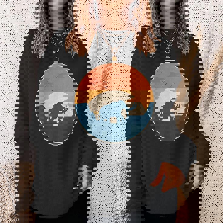 マムート先史時代の象 スウェットシャツ 彼女への贈り物