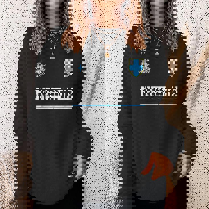 マルセイユ スポーツサッカージャージ フラッグ フットボール スウェットシャツ 彼女への贈り物