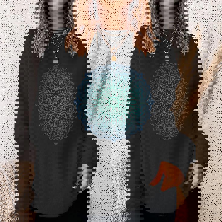 マンダラ神聖幾何学瞑想 スウェットシャツ 彼女への贈り物